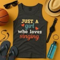 Singing Singer Music Musical Girl Retro Gift Tank Top thumb 4