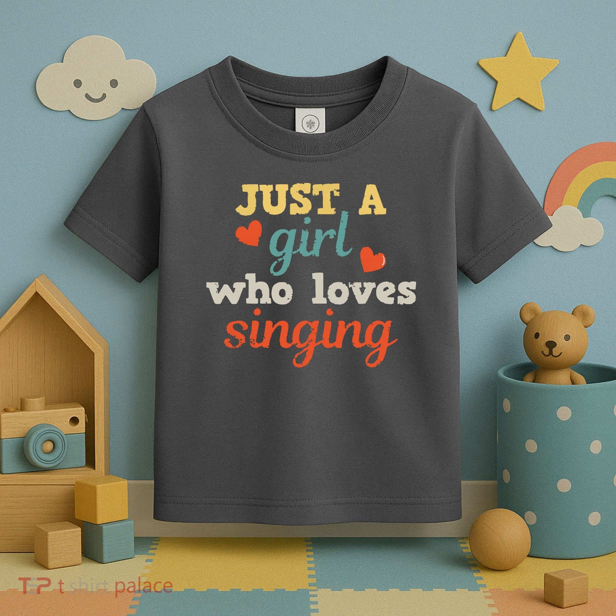 Singing Singer Music Musical Girl Retro Gift Toddler T-Shirt