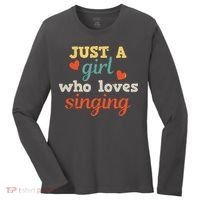 Singing Singer Music Musical Girl Retro Gift Women's Long Sleeve Shirt thumb 0