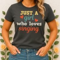 Singing Singer Music Musical Girl Retro Gift Women's T-Shirt thumb 2