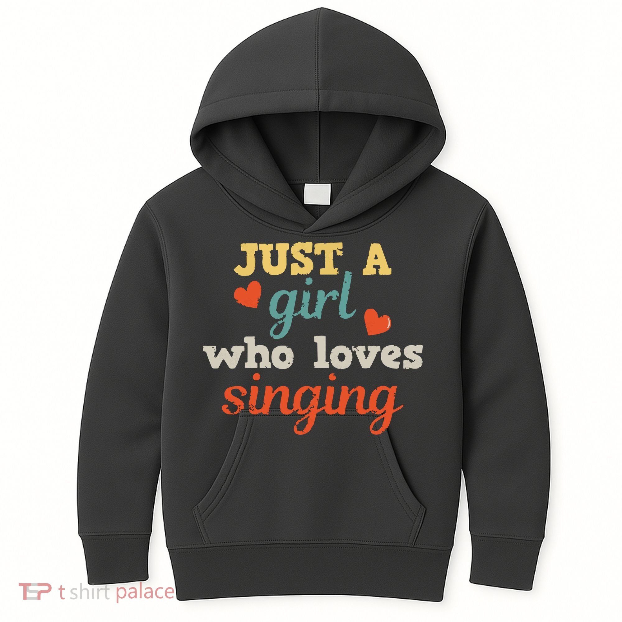 Singing Singer Music Musical Girl Retro Gift Kids Hoodie