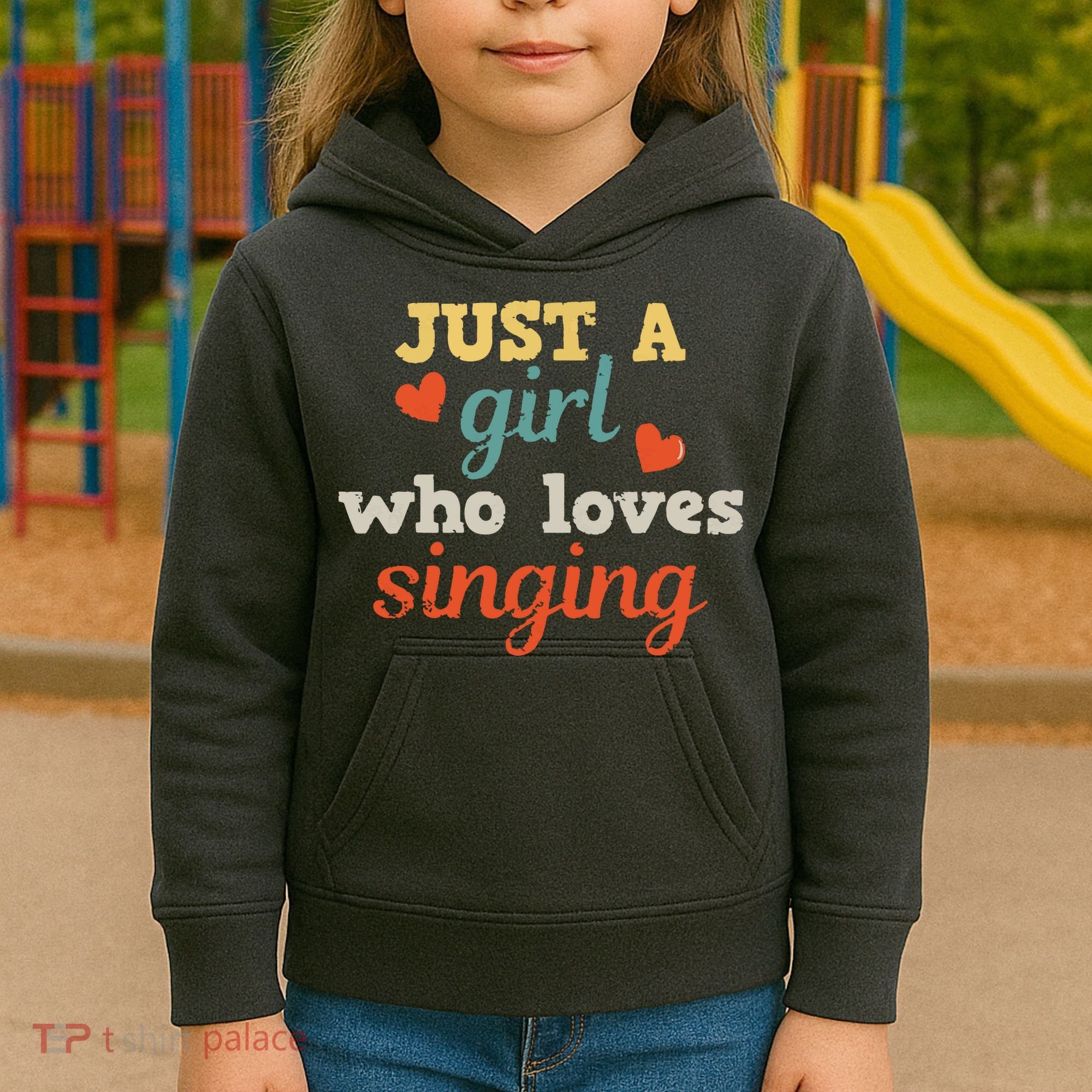 Singing Singer Music Musical Girl Retro Gift Kids Hoodie