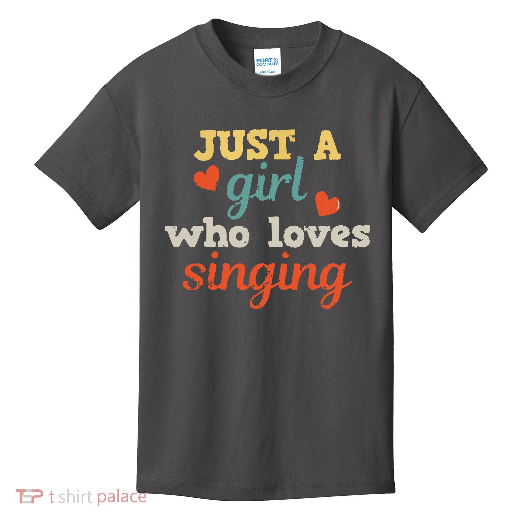 Singing Singer Music Musical Girl Retro Gift Kids T-Shirt