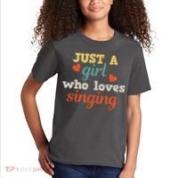 Singing Singer Music Musical Girl Retro Gift Kids T-Shirt thumb 2