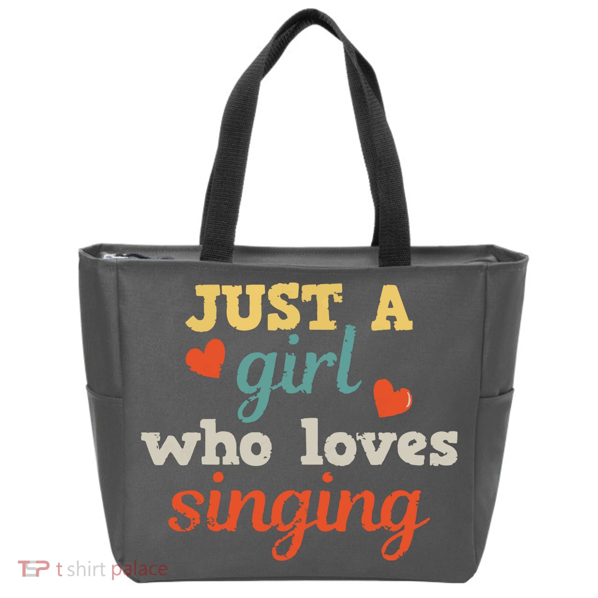 Singing Singer Music Musical Girl Retro Gift Tote Bag