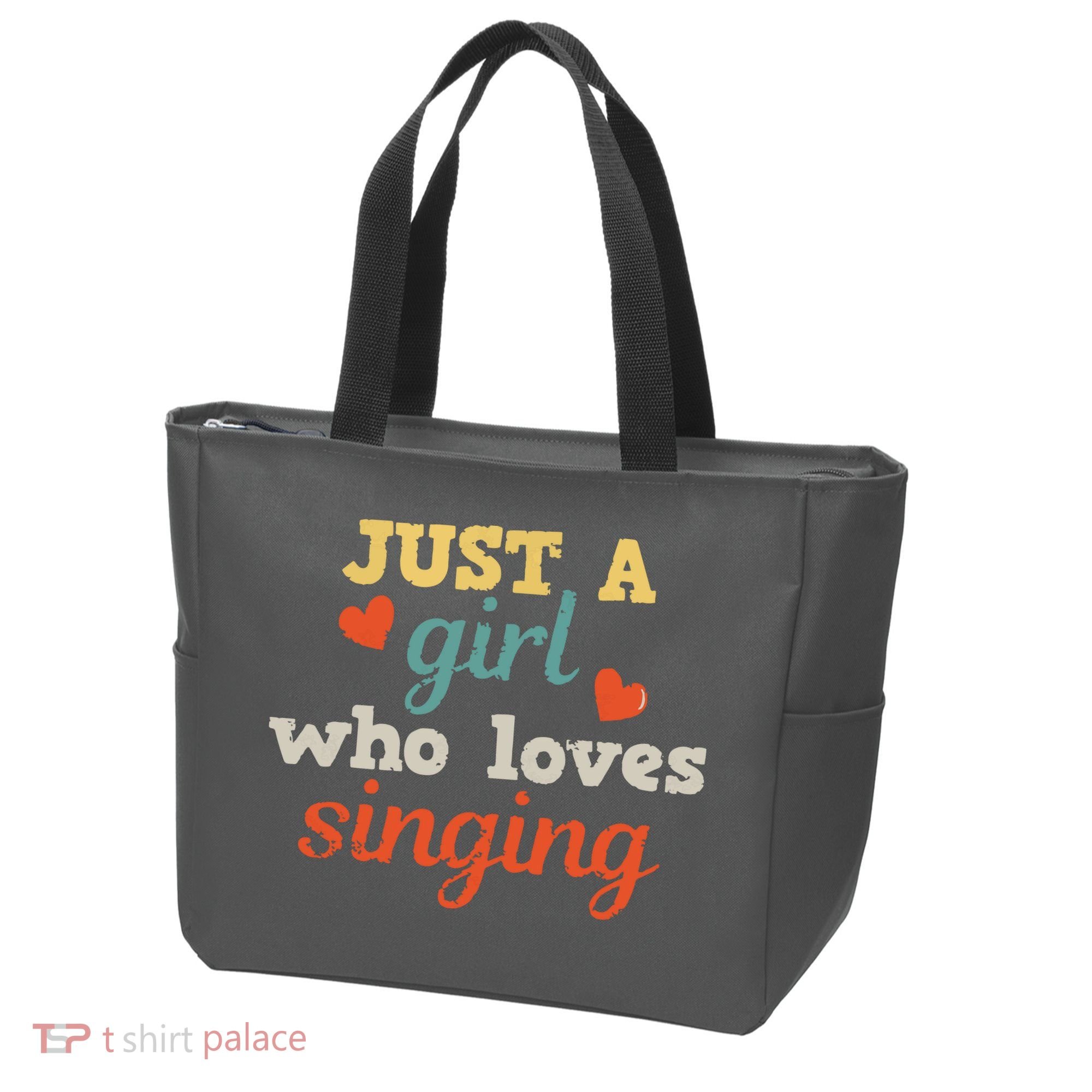 Singing Singer Music Musical Girl Retro Gift Tote Bag