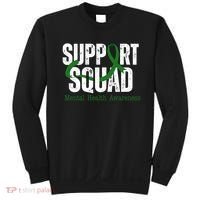 Support Squad Mental Health Awareness Green Ribbon Sweatshirt thumb 0