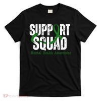 Support Squad Mental Health Awareness Green Ribbon T-Shirt thumb 0