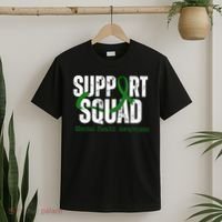 Support Squad Mental Health Awareness Green Ribbon T-Shirt thumb 2