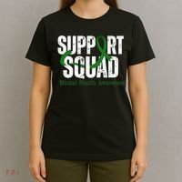 Support Squad Mental Health Awareness Green Ribbon T-Shirt thumb 4