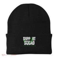 Support Squad Mental Health Awareness Green Ribbon Beanie thumb 0