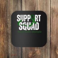 Support Squad Mental Health Awareness Green Ribbon Coaster thumb 0