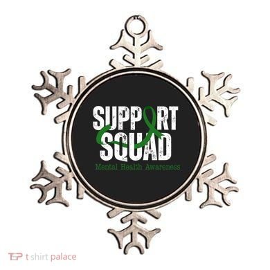 Support Squad Mental Health Awareness Green Ribbon Ornament