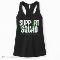 Support Squad Mental Health Awareness Green Ribbon Women's Tank Top thumb 0
