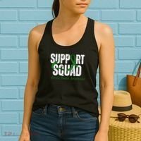 Support Squad Mental Health Awareness Green Ribbon Women's Tank Top thumb 2