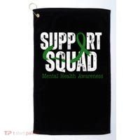 Support Squad Mental Health Awareness Green Ribbon Golf Towel thumb 0