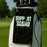 Support Squad Mental Health Awareness Green Ribbon Golf Towel thumb 2