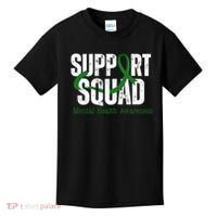Support Squad Mental Health Awareness Green Ribbon Kids T-Shirt thumb 0