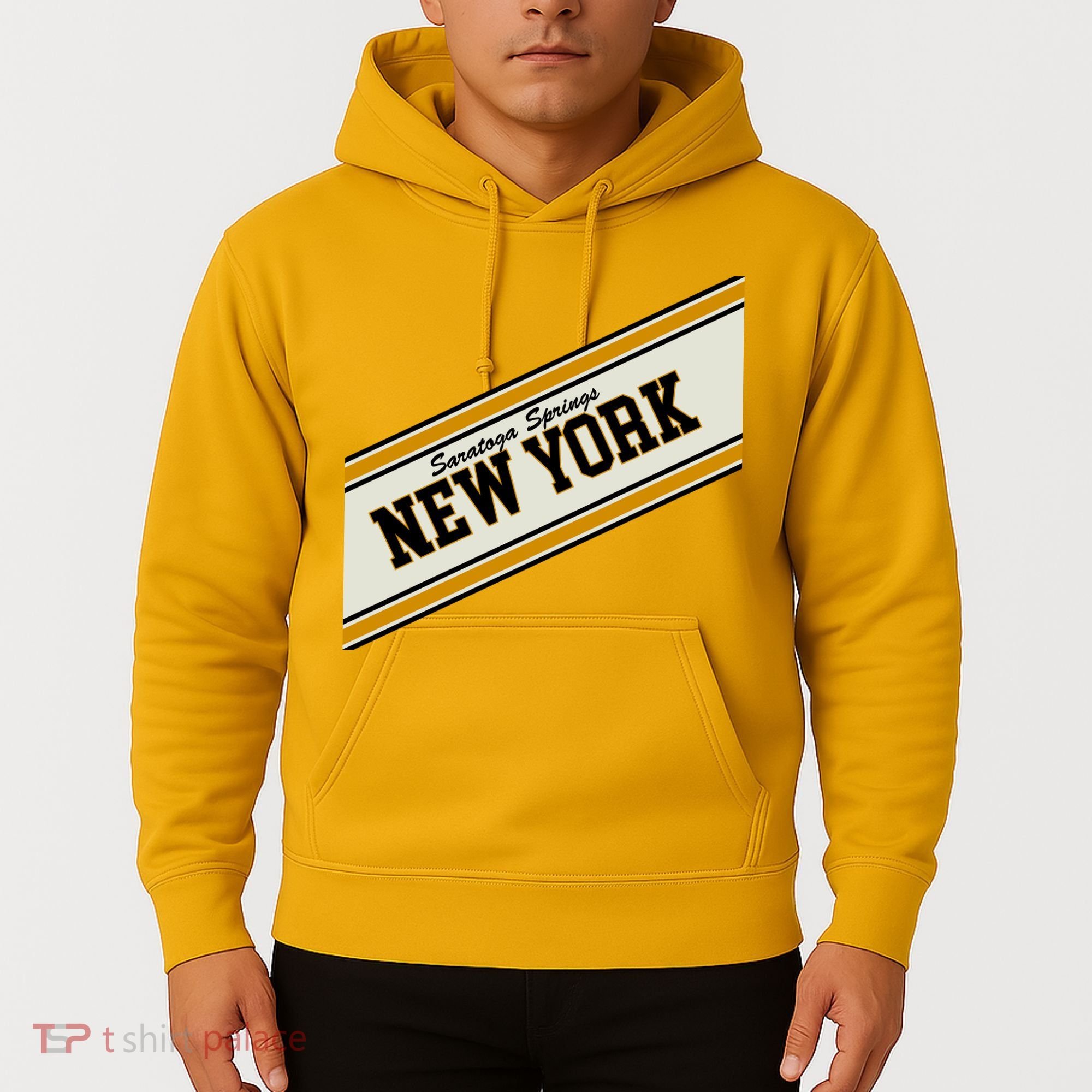 Saratoga Springs New York Varsity Logo Hoodie