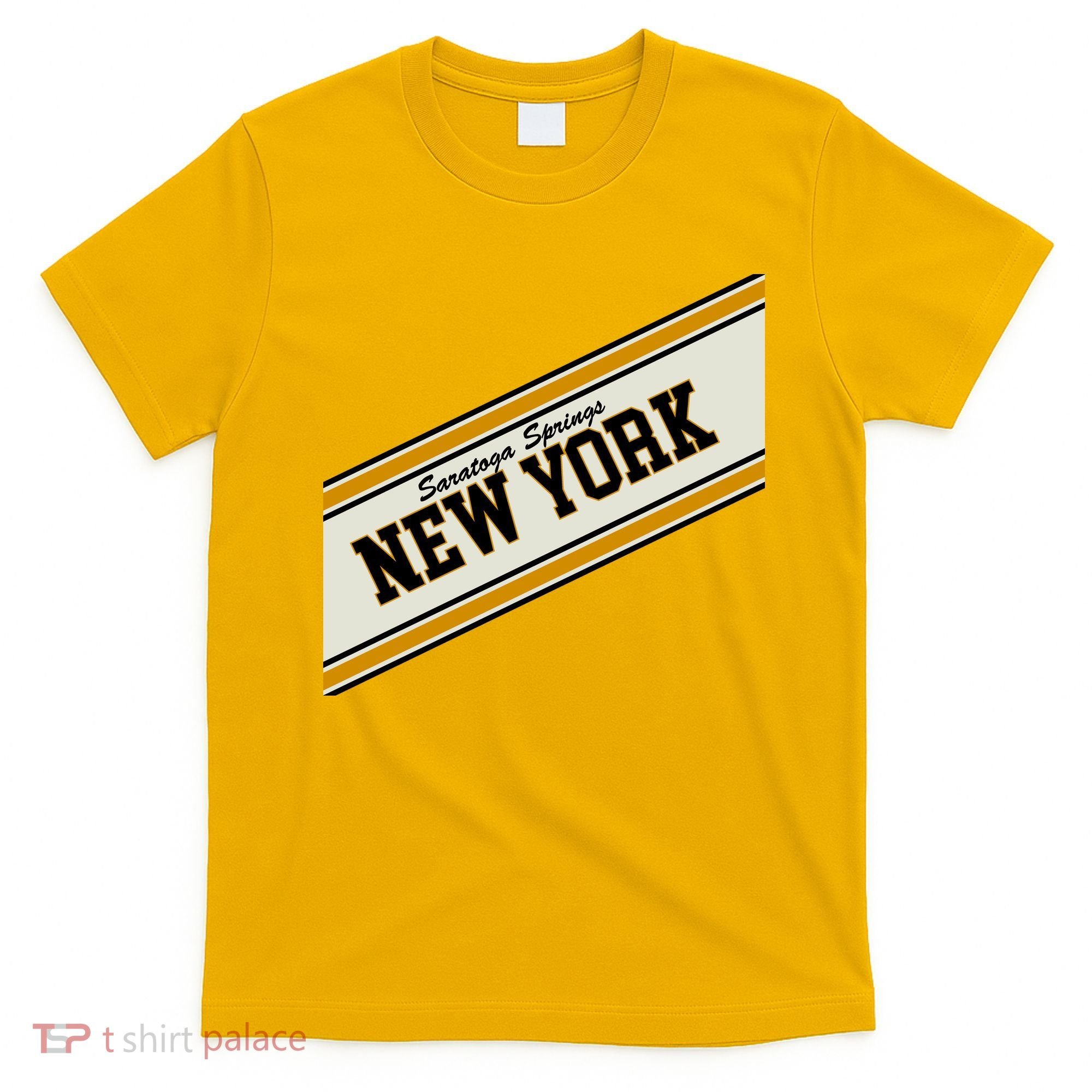 Saratoga Springs New York Varsity Logo T-Shirt