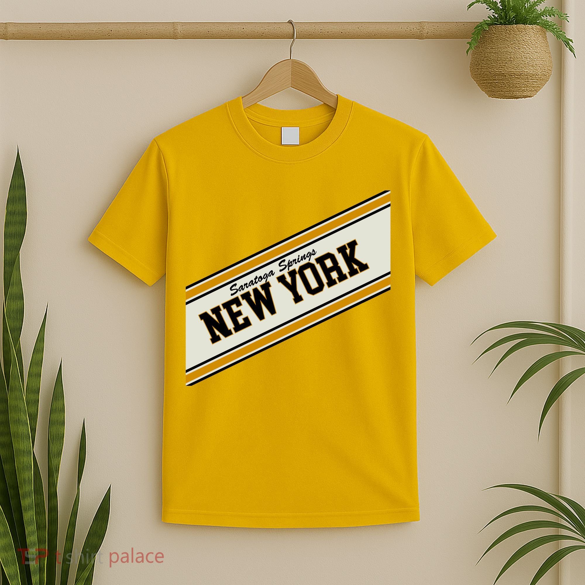 Saratoga Springs New York Varsity Logo T-Shirt