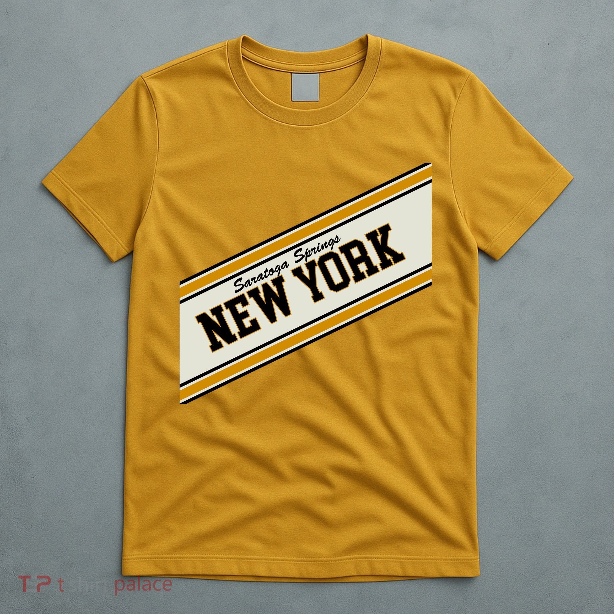 Saratoga Springs New York Varsity Logo T-Shirt