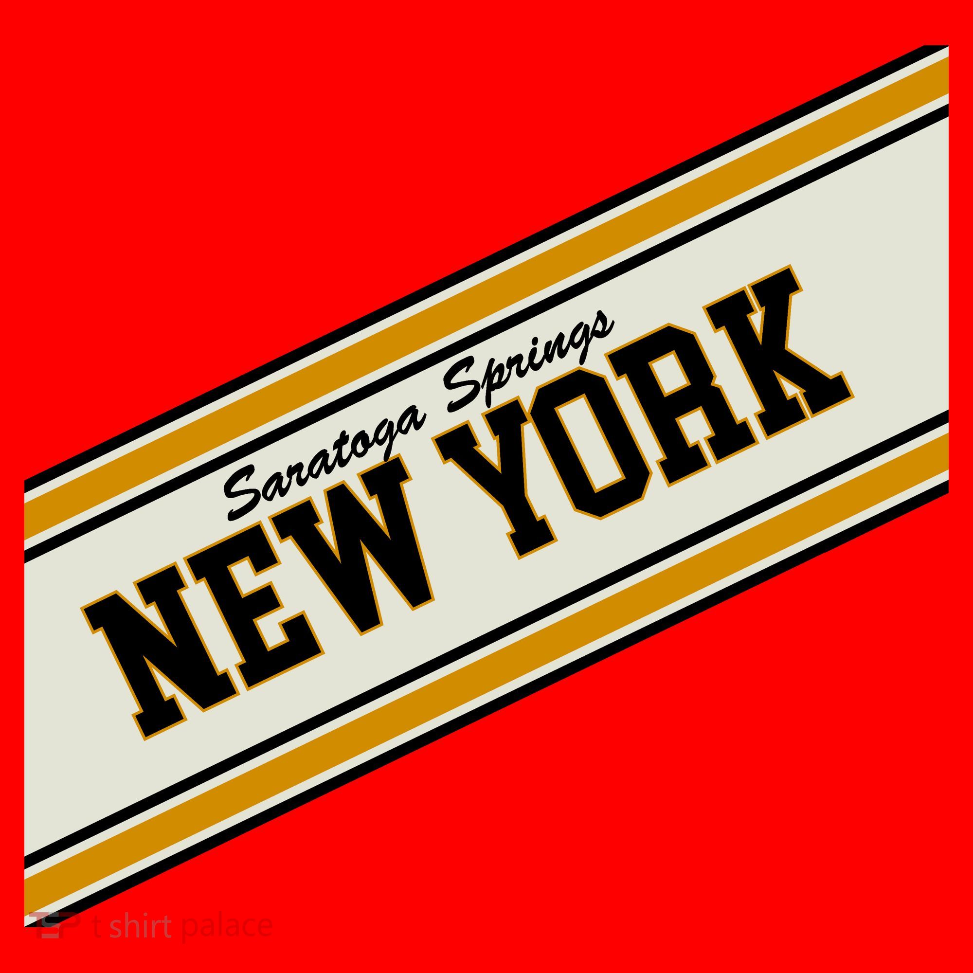 Saratoga Springs New York Varsity Logo Santa Hat