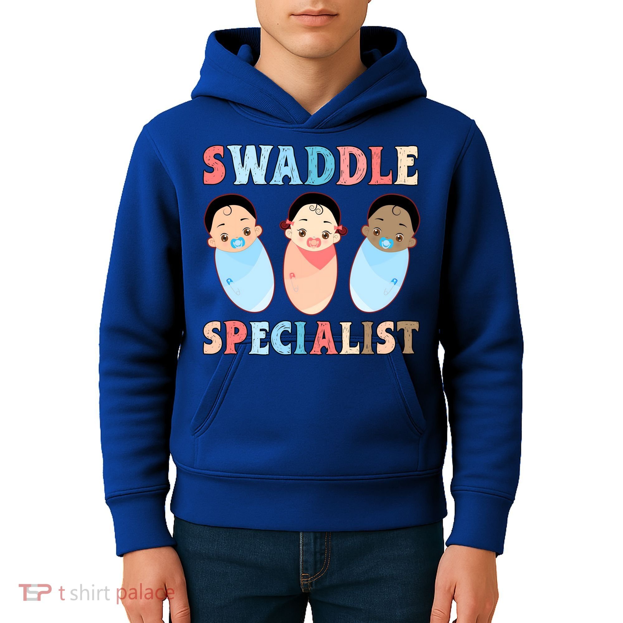 Swaddle Specialist Nicu Labor And Delivery Icu Nurse Gift Kids Hoodie