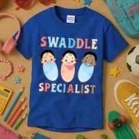 Swaddle Specialist Nicu Labor And Delivery Icu Nurse Gift Kids T-Shirt thumb 3