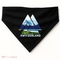 Switzerland Swiss Nature Alps Mountains USA-Made Doggie Bandana thumb 0