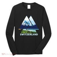 Switzerland Swiss Nature Alps Mountains Long Sleeve Shirt thumb 0