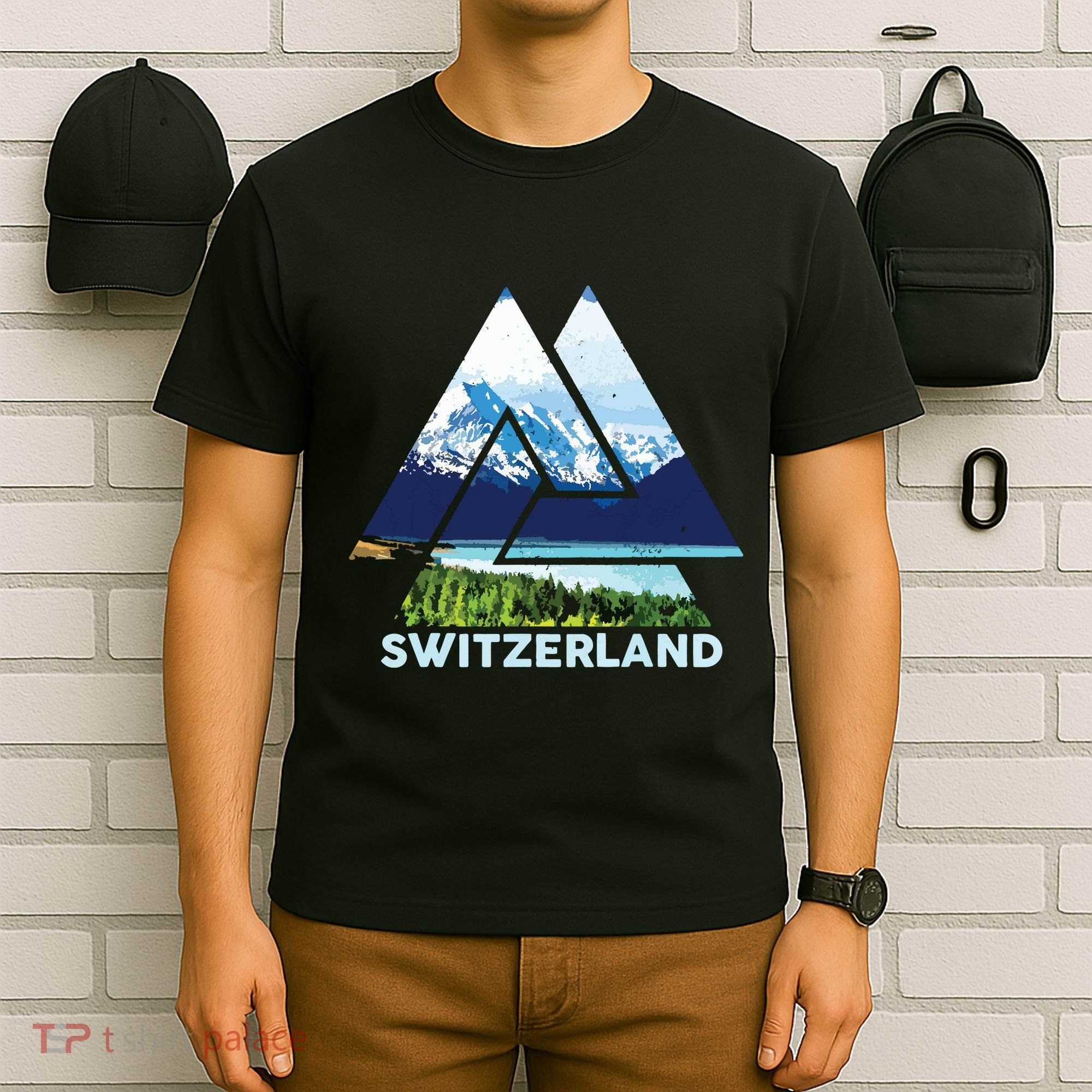 Switzerland Swiss Nature Alps Mountains T-Shirt