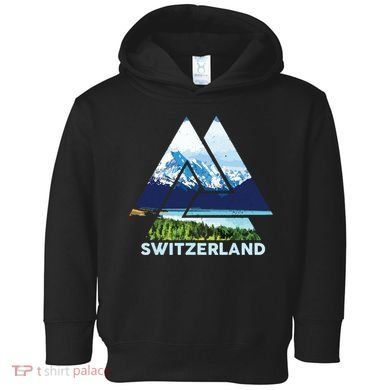 Switzerland Swiss Nature Alps Mountains Toddler Hoodie