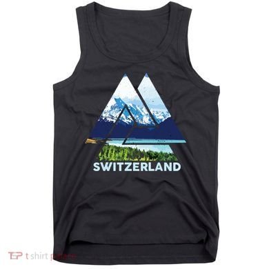 Switzerland Swiss Nature Alps Mountains Tank Top