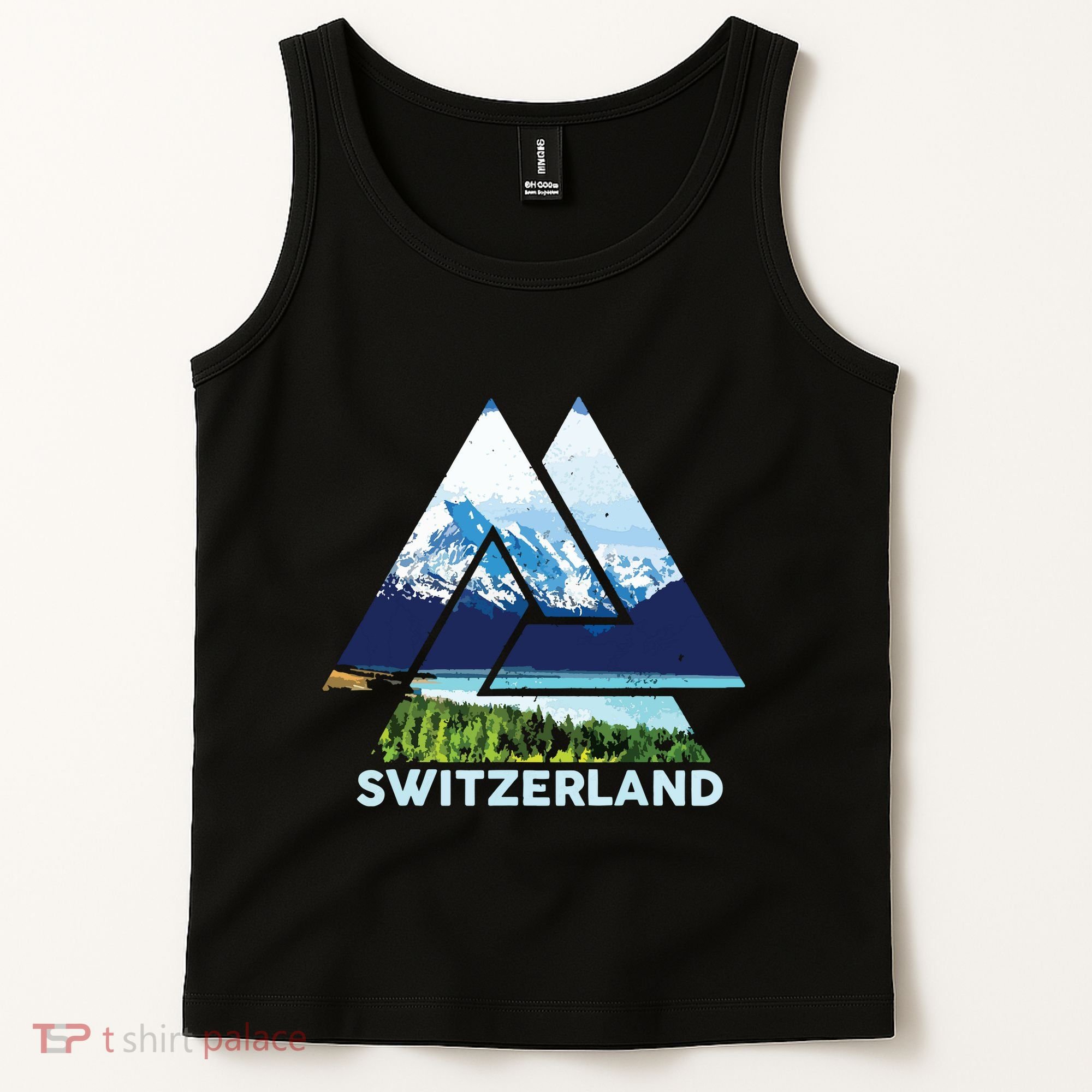 Switzerland Swiss Nature Alps Mountains Tank Top