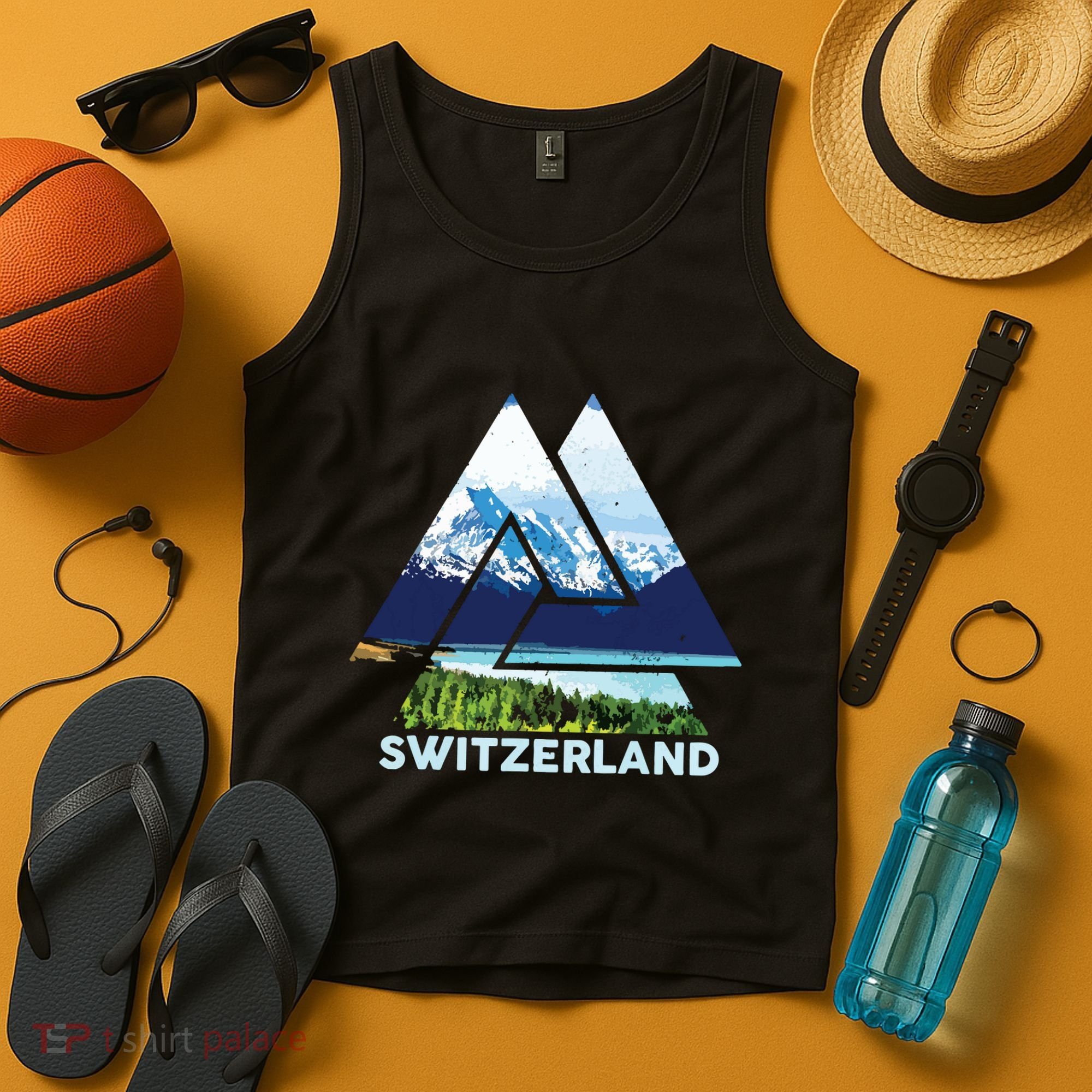 Switzerland Swiss Nature Alps Mountains Tank Top