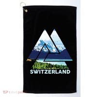 Switzerland Swiss Nature Alps Mountains Golf Towel thumb 0