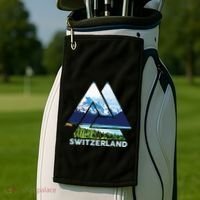Switzerland Swiss Nature Alps Mountains Golf Towel thumb 2
