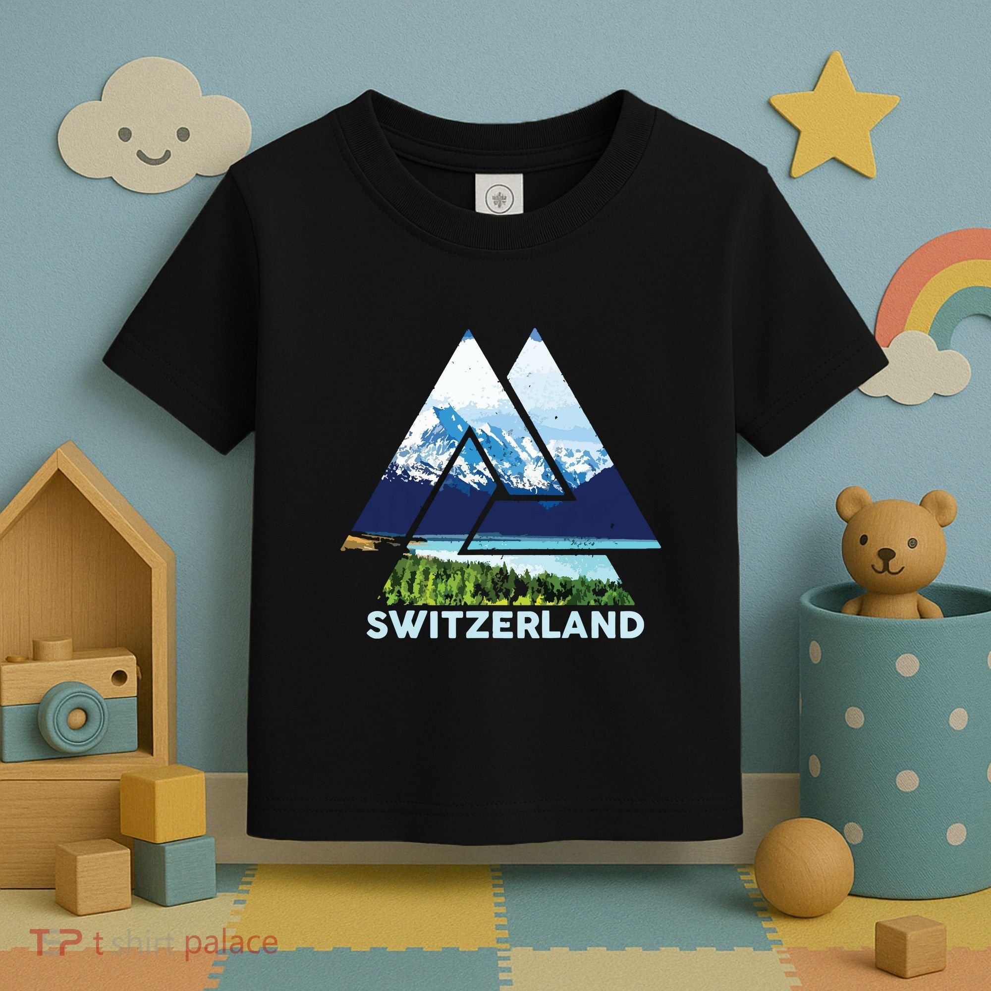 Switzerland Swiss Nature Alps Mountains Toddler T-Shirt