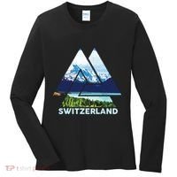 Switzerland Swiss Nature Alps Mountains Women's Long Sleeve Shirt thumb 0