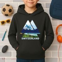 Switzerland Swiss Nature Alps Mountains Kids Hoodie thumb 2