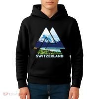 Switzerland Swiss Nature Alps Mountains Kids Hoodie thumb 4