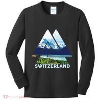 Switzerland Swiss Nature Alps Mountains Kids Long Sleeve Shirt thumb 0
