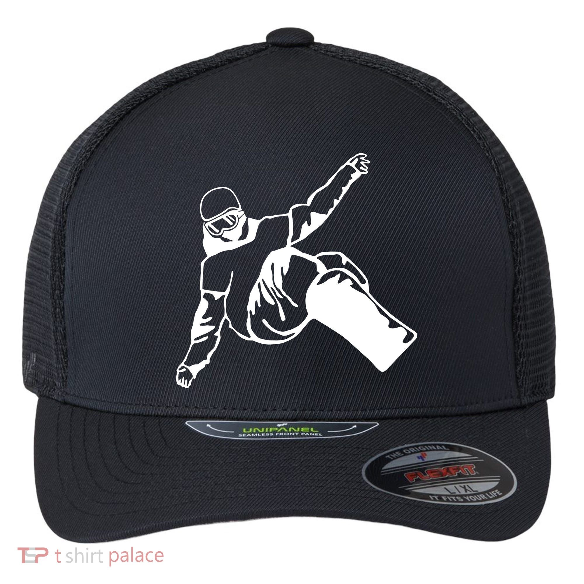 Snowboard Flexfit Unipanel Trucker Cap