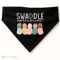 Swaddle Specialist NICU Mother Baby Nurse Tech Neonatal ICU USA-Made Doggie Bandana thumb 0