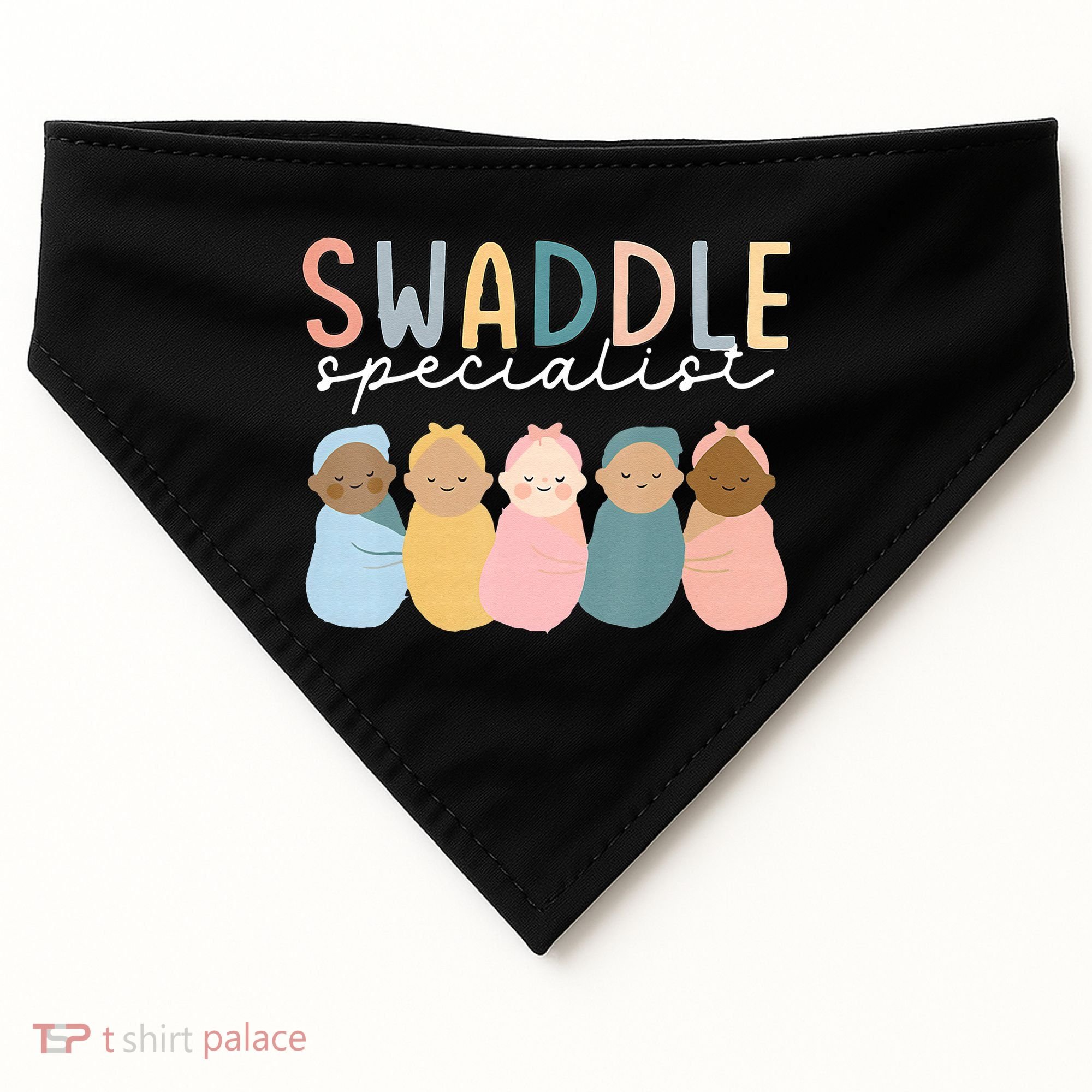 Swaddle Specialist NICU Mother Baby Nurse Tech Neonatal ICU USA-Made Doggie Bandana