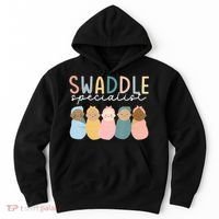 Swaddle Specialist NICU Mother Baby Nurse Tech Neonatal ICU Hoodie thumb 0
