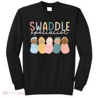 Swaddle Specialist NICU Mother Baby Nurse Tech Neonatal ICU Sweatshirt thumb 0