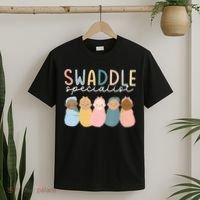 Swaddle Specialist NICU Mother Baby Nurse Tech Neonatal ICU T-Shirt thumb 2