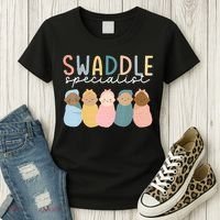 Swaddle Specialist NICU Mother Baby Nurse Tech Neonatal ICU Women's T-Shirt thumb 3
